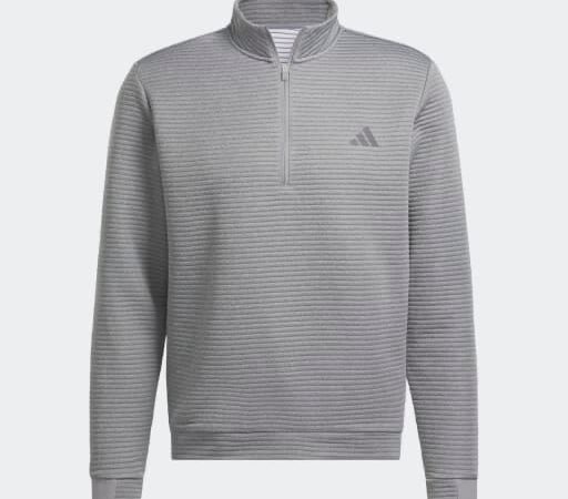 adidas Ultimate365 DWR Textured Quarter Zip Sweatshirt