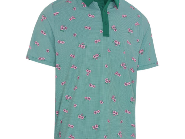 Callaway Azalea Gingham Print Polo