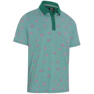 Callaway Azalea Gingham Print Polo